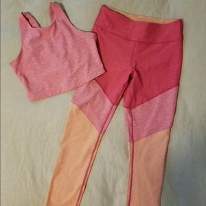 Outdoor voices workout set